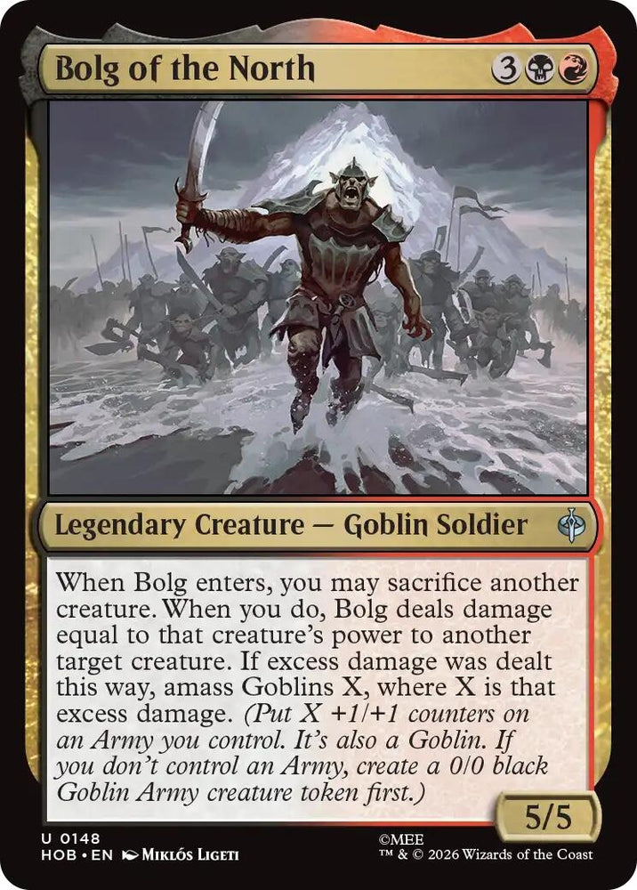 Image for Bolg of the North (148) (The Hobbit) (HOB) - Magic: The Gathering
