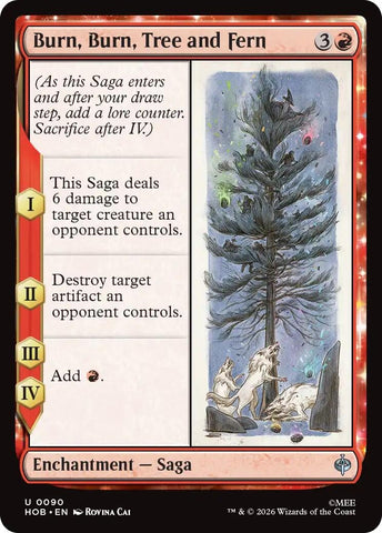 Image for Burn, Burn, Tree and Fern (90) (The Hobbit) (HOB) - Magic: The Gathering