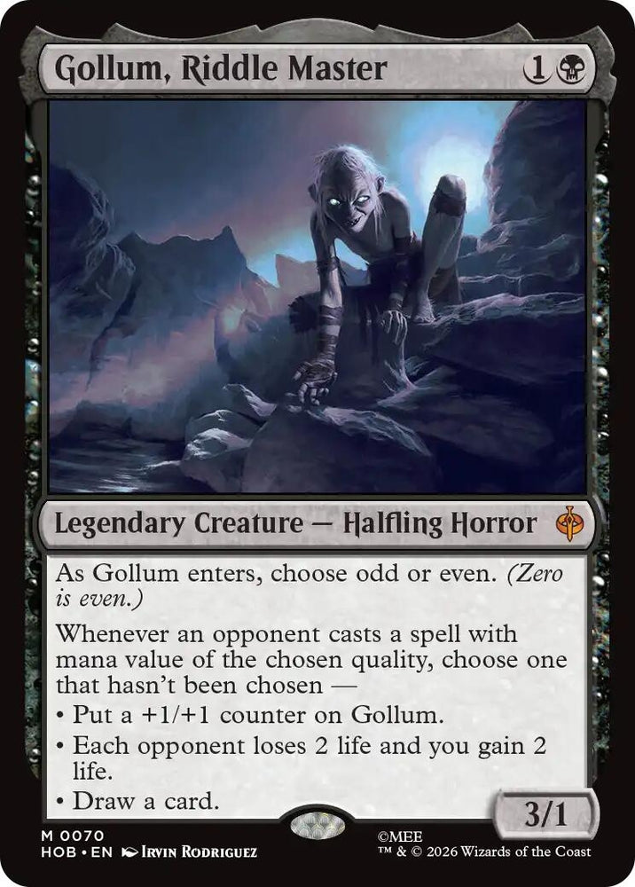 Image for Gollum, Riddle Master (70) (The Hobbit) (HOB) - Magic: The Gathering