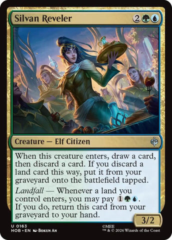 Image for Silvan Reveler (163) (The Hobbit) (HOB) - Magic: The Gathering