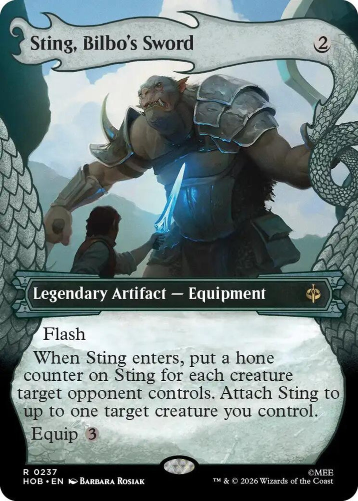Image for Sting, Bilbo's Sword (Showcase) (237) (The Hobbit) (HOB) - Magic: The Gathering