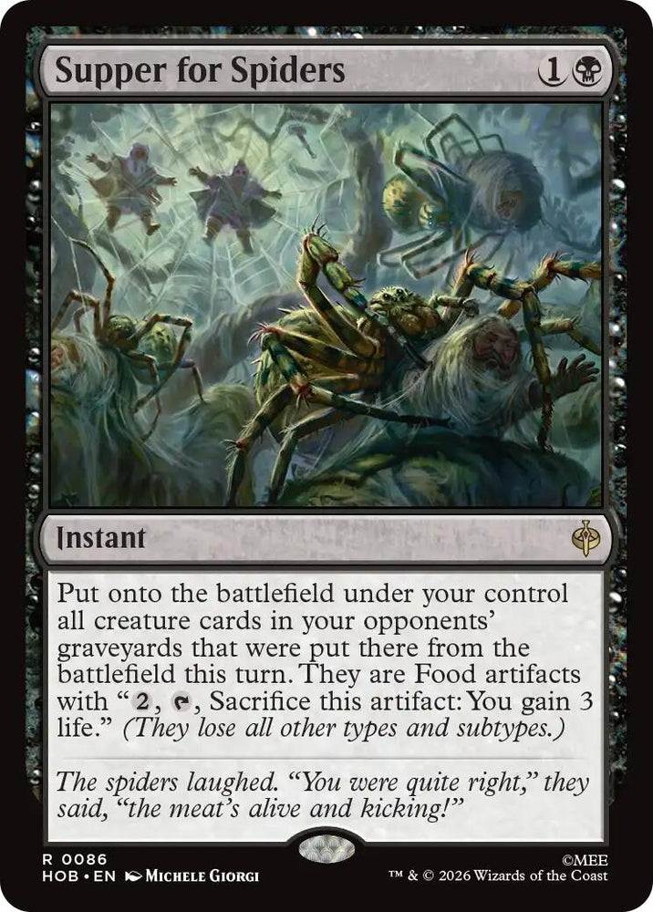 Image for Supper for Spiders (86) (The Hobbit) (HOB) - Magic: The Gathering