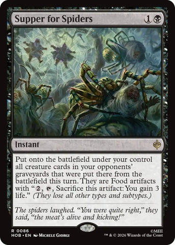 Image for Supper for Spiders (86) (The Hobbit) (HOB) - Magic: The Gathering