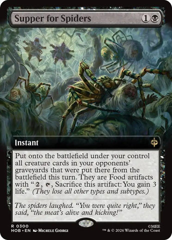 Image for Supper for Spiders (Extended Art) (300) (The Hobbit) (HOB) - Magic: The Gathering