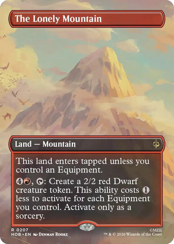 Image for The Lonely Mountain (Borderless) (0207) (207) (The Hobbit) (HOB) - Magic: The Gathering