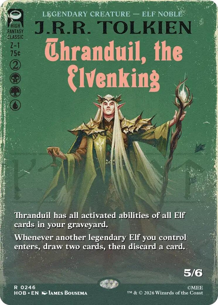 Image for Thranduil, the Elvenking (Borderless) (246) (The Hobbit) (HOB) - Magic: The Gathering