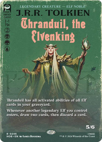 Image for Thranduil, the Elvenking (Borderless) (246) (The Hobbit) (HOB) - Magic: The Gathering