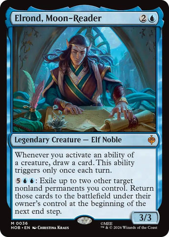 Image for Elrond, Moon-Reader (36) (The Hobbit) (HOB) - Magic: The Gathering