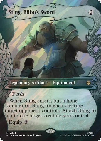 Image for Sting, Bilbo's Sword (Showcase) (Surge Foil) (273) (The Hobbit) (HOB) - Magic: The Gathering