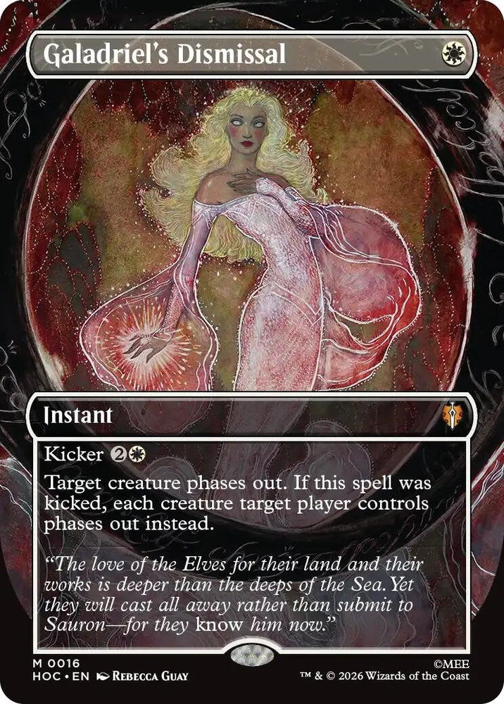 Image for Galadriel's Dismissal (Borderless) (16) (The Hobbit: Eternal-Legal) (HOC) - Magic: The Gathering