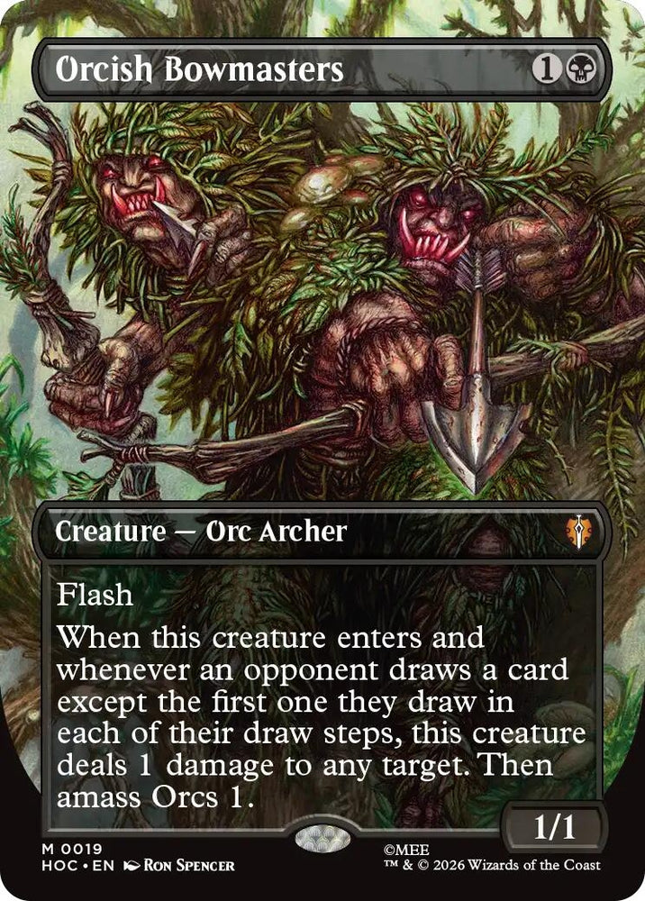 Image for Orcish Bowmasters (Borderless) (19) (The Hobbit: Eternal-Legal) (HOC) - Magic: The Gathering