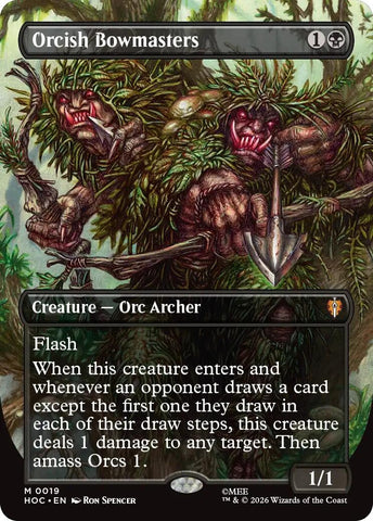 Image for Orcish Bowmasters (Borderless) (19) (The Hobbit: Eternal-Legal) (HOC) - Magic: The Gathering
