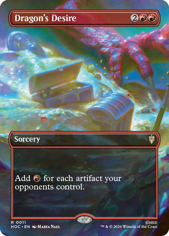 Image for Dragon's Desire (Borderless) (11) (The Hobbit: Eternal-Legal) (HOC) - Magic: The Gathering