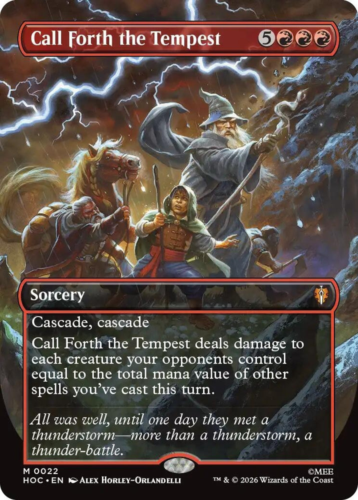 Image for Call Forth the Tempest (Borderless) (22) (The Hobbit: Eternal-Legal) (HOC) - Magic: The Gathering