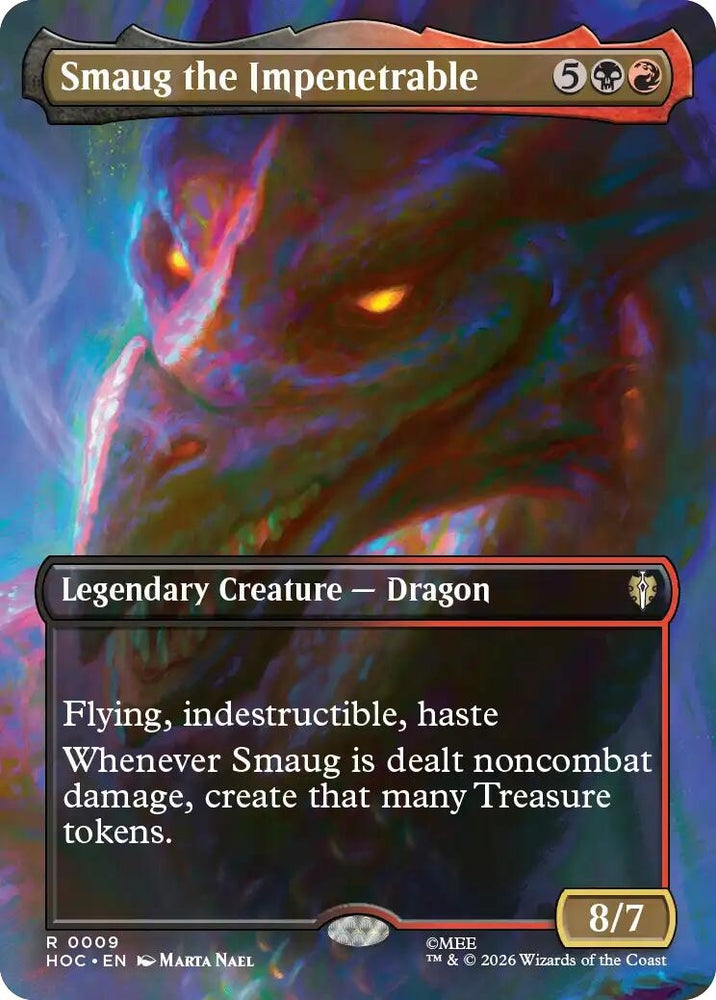 Image for Smaug the Impenetrable (Borderless) (9) (The Hobbit: Eternal-Legal) (HOC) - Magic: The Gathering