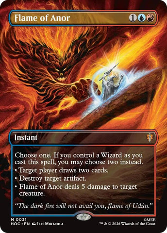 Image for Flame of Anor (Borderless) (31) (The Hobbit: Eternal-Legal) (HOC) - Magic: The Gathering