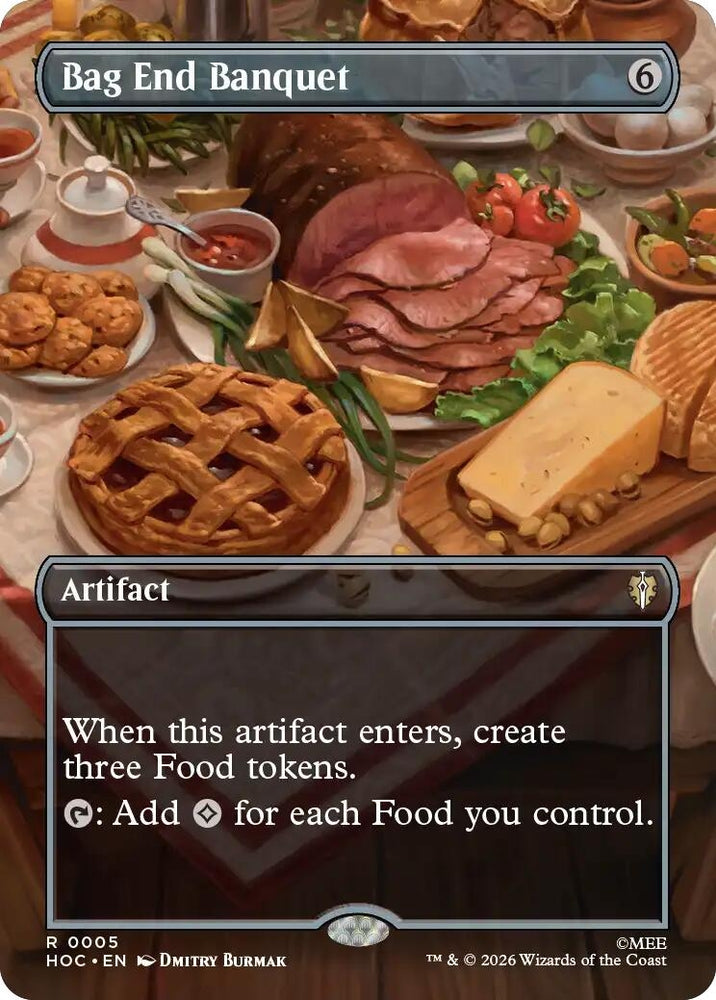 Image for Bag End Banquet (Borderless) (5) (The Hobbit: Eternal-Legal) (HOC) - Magic: The Gathering