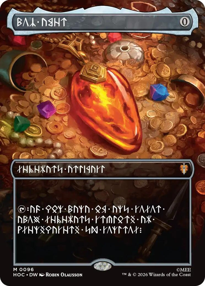 Image for Mox Amber (Borderless) (Dwarvish) (96) (The Hobbit: Eternal-Legal) (HOC) - Magic: The Gathering