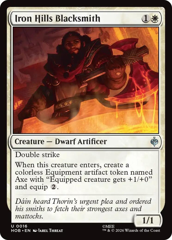 Image for Iron Hills Blacksmith (16) (The Hobbit) (HOB) - Magic: The Gathering