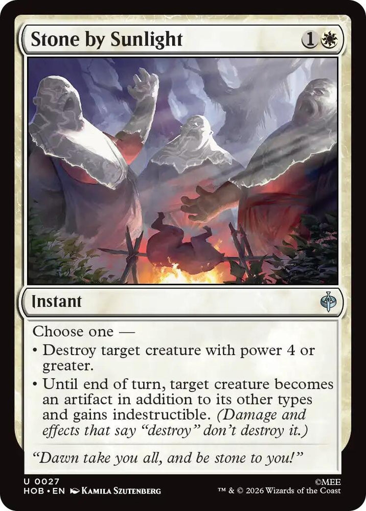 Image for Stone by Sunlight (27) (The Hobbit) (HOB) - Magic: The Gathering