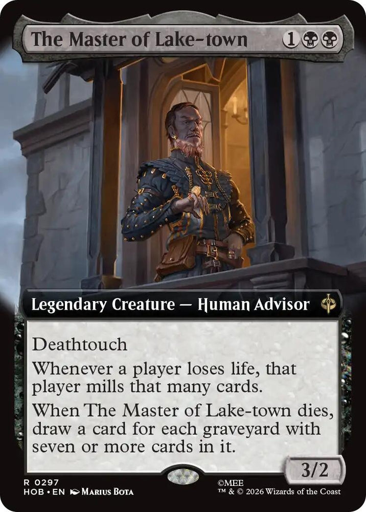 Image for The Master of Lake-town (Extended Art) (297) (The Hobbit) (HOB) - Magic: The Gathering