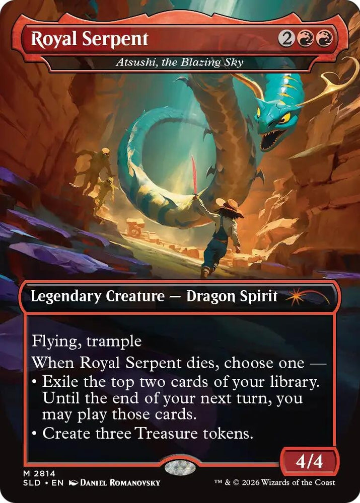 Image for Royal Serpent - Atsushi, the Blazing Sky (2814) (Secret Lair Drop Series) (SLD) - Magic: The Gathering