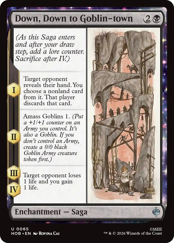 Image for Down, Down to Goblin-town (65) (The Hobbit) (HOB) - Magic: The Gathering