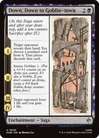 Image for Down, Down to Goblin-town (65) (The Hobbit) (HOB) - Magic: The Gathering
