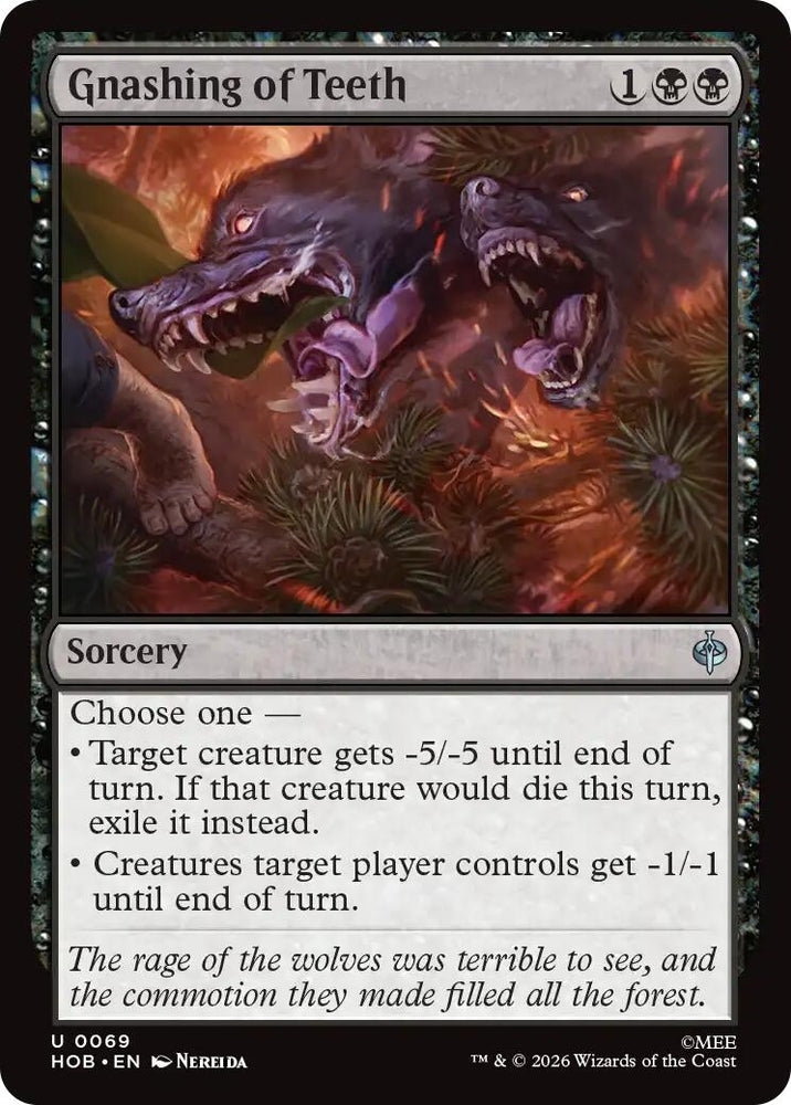 Image for Gnashing of Teeth (69) (The Hobbit) (HOB) - Magic: The Gathering