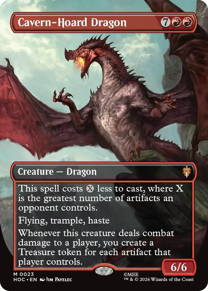Image for Cavern-Hoard Dragon (Borderless) (23) (The Hobbit: Eternal-Legal) (HOC) - Magic: The Gathering
