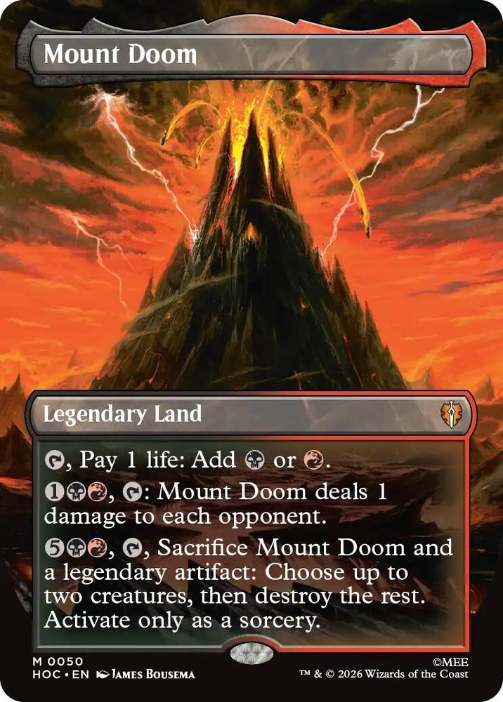 Image for Mount Doom (Borderless) (50) (The Hobbit: Eternal-Legal) (HOC) - Magic: The Gathering