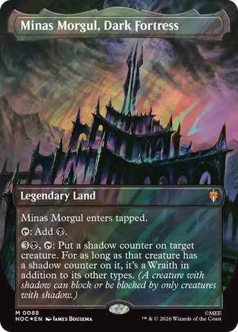 Image for Minas Morgul, Dark Fortress (Borderless) (Surge Foil) (88) (The Hobbit: Eternal-Legal) (HOC) - Magic: The Gathering