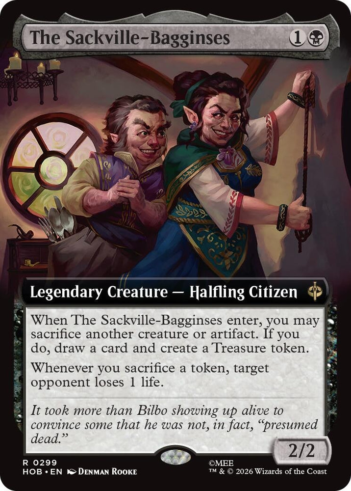 Image for The Sackville-Bagginses (Extended Art) (299) (The Hobbit) (HOB) - Magic: The Gathering