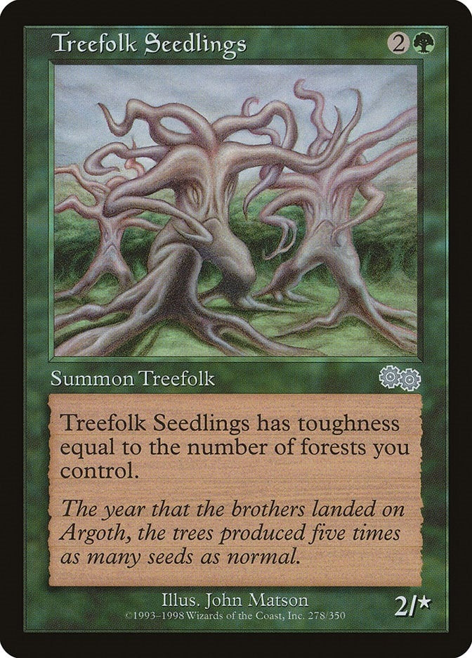 Image for Treefolk Seedlings (278) [Urza's Saga]