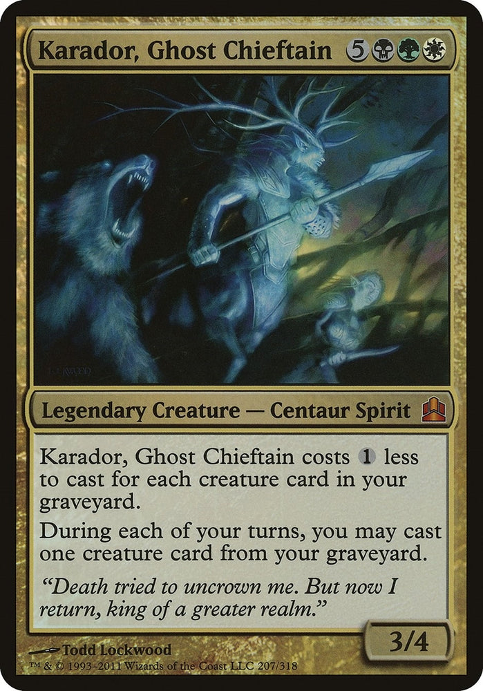 Image for Karador, Ghost Chieftain (Commander) [Oversize Cards]