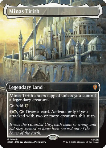 Image for Minas Tirith (Borderless) (49) (The Hobbit: Eternal-Legal) (HOC) - Magic: The Gathering