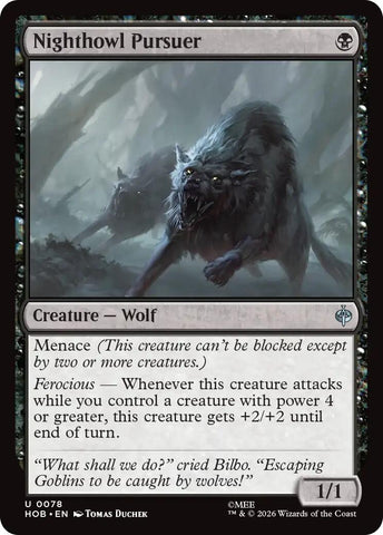Image for Nighthowl Pursuer (78) (The Hobbit) (HOB) - Magic: The Gathering