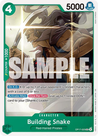 Image for Building Snake (OP17-025) (The World's Strongest Warriors) (OP17) - One Piece Card Game
