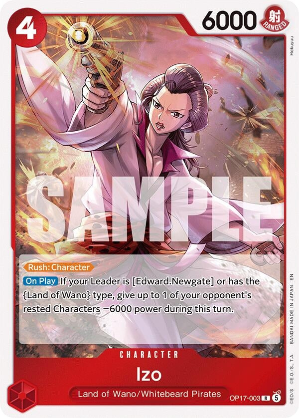 Image for Izo (OP17-003) (The World's Strongest Warriors) (OP17) - One Piece Card Game