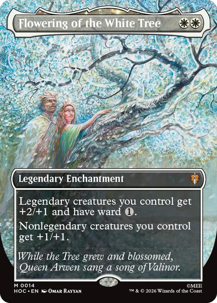 Image for Flowering of the White Tree (Borderless) (14) (The Hobbit: Eternal-Legal) (HOC) - Magic: The Gathering
