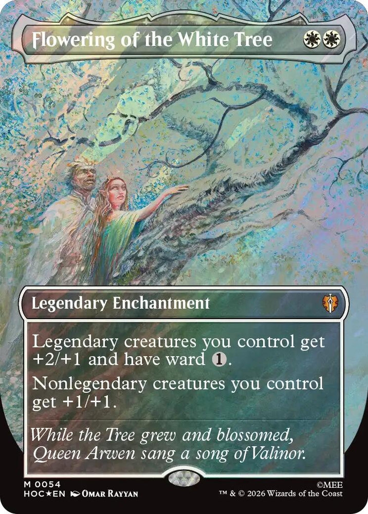 Image for Flowering of the White Tree (Borderless) (Surge Foil) (54) (The Hobbit: Eternal-Legal) (HOC) - Magic: The Gathering