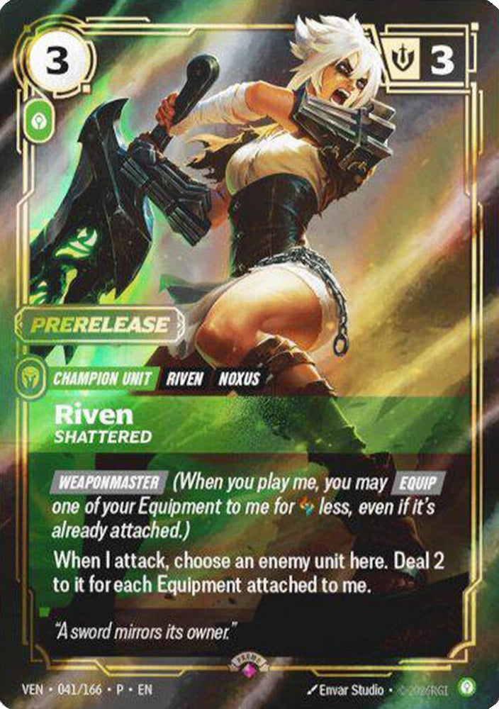 Riven, Shattered (041/166) (Riftbound Organized Play Promotional Cards) (OPP)