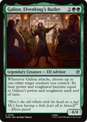 Image for Galion, Elvenking's Butler (125) (The Hobbit) (HOB) - Magic: The Gathering