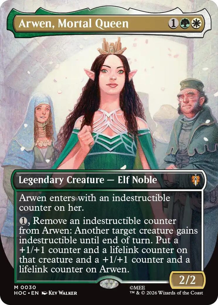 Image for Arwen, Mortal Queen (Borderless) (30) (The Hobbit: Eternal-Legal) (HOC) - Magic: The Gathering