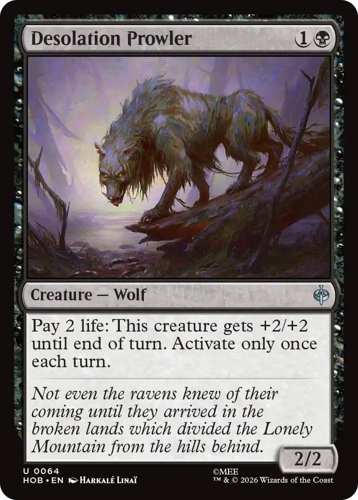Image for Desolation Prowler (64) (The Hobbit) (HOB) - Magic: The Gathering