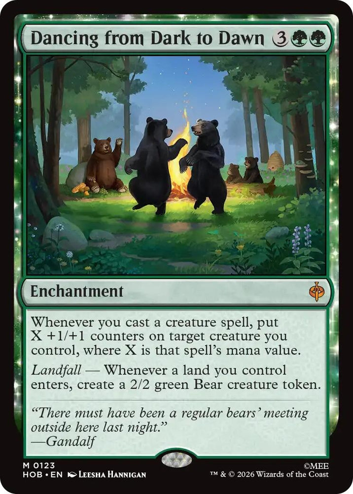 Image for Dancing from Dark to Dawn (123) (The Hobbit) (HOB) - Magic: The Gathering