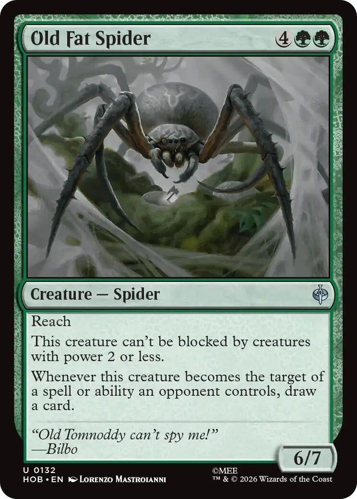 Image for Old Fat Spider (132) (The Hobbit) (HOB) - Magic: The Gathering