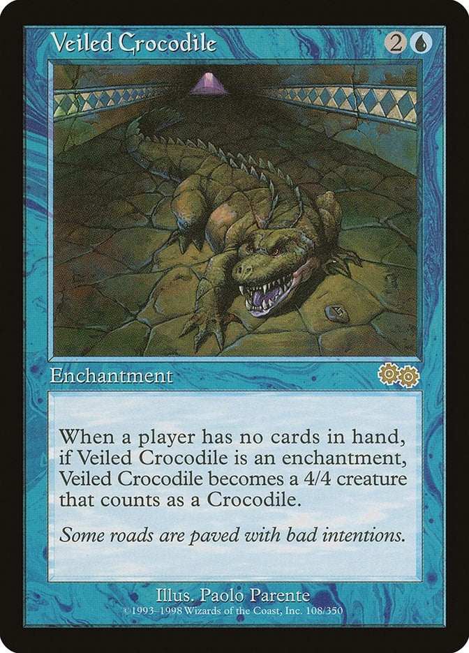 Image for Veiled Crocodile (108) - Magic: The Gathering