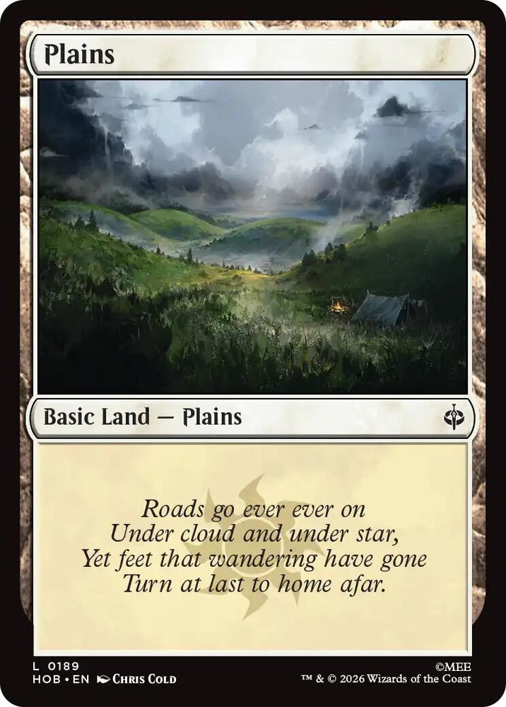 Image for Plains (0189) (189) (The Hobbit) (HOB) - Magic: The Gathering