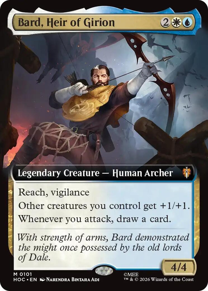 Image for Bard, Heir of Girion (Extended Art) (101) (The Hobbit: Eternal-Legal) (HOC) - Magic: The Gathering